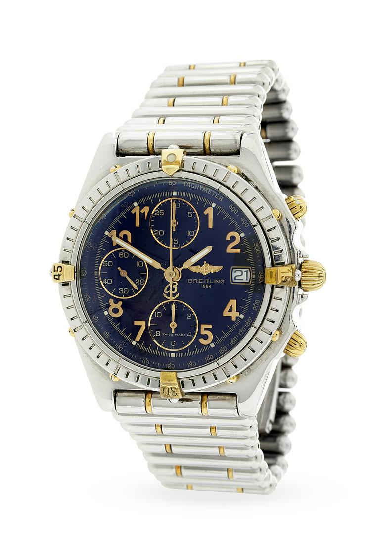 Gentlemans Breitling Chronograph Watch