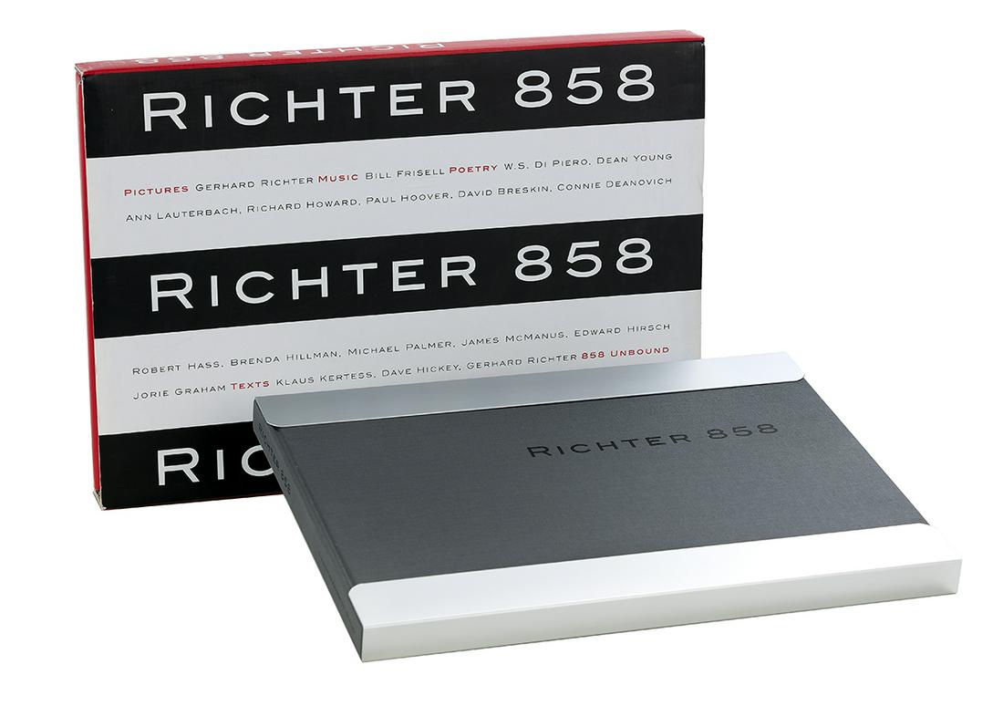 Richter 858: Eight Abstract Paintings: Richter 858: Eight Abstract Paintings Gerhard Richter and text David Breskin, editor, San Francisco: The Shifting Foundation/SF MOMA, 2002, with a Bill Frisell CD on inside front cover and eight loose