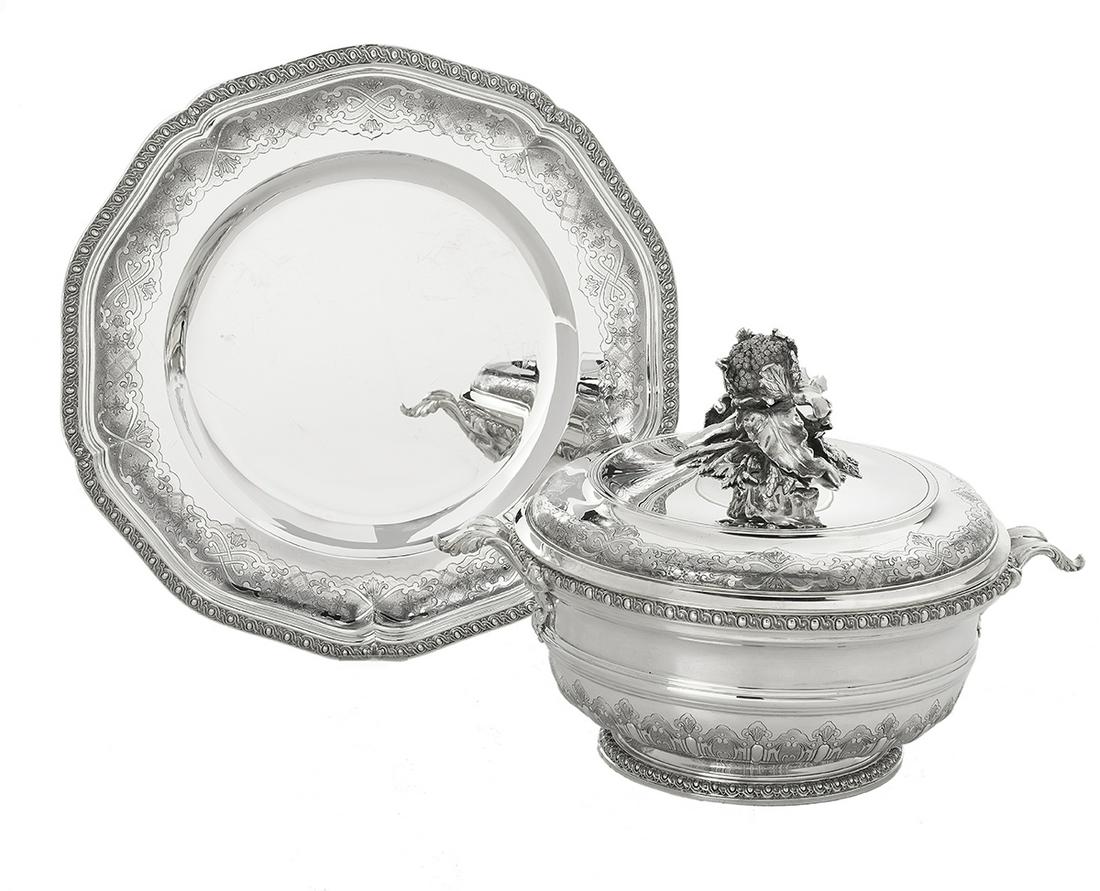 Puiforcat Sterling Silver Tureen and Underplate (1 of 3)