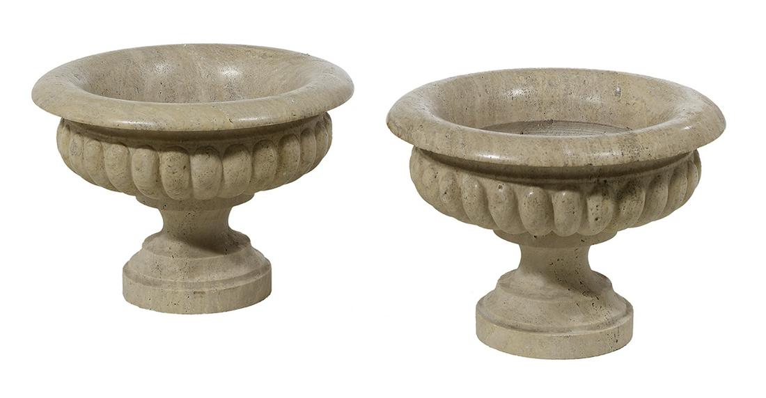 Pair of Handsome Italian Breccia Marble Urns (1 of 1)