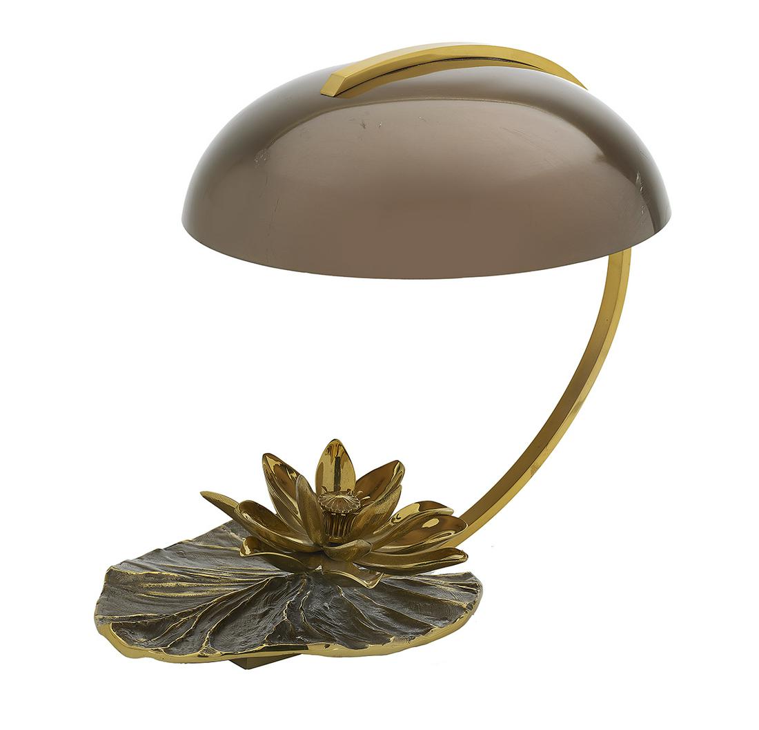 Bronze Lily Pad Desk Lamp (1 of 2)