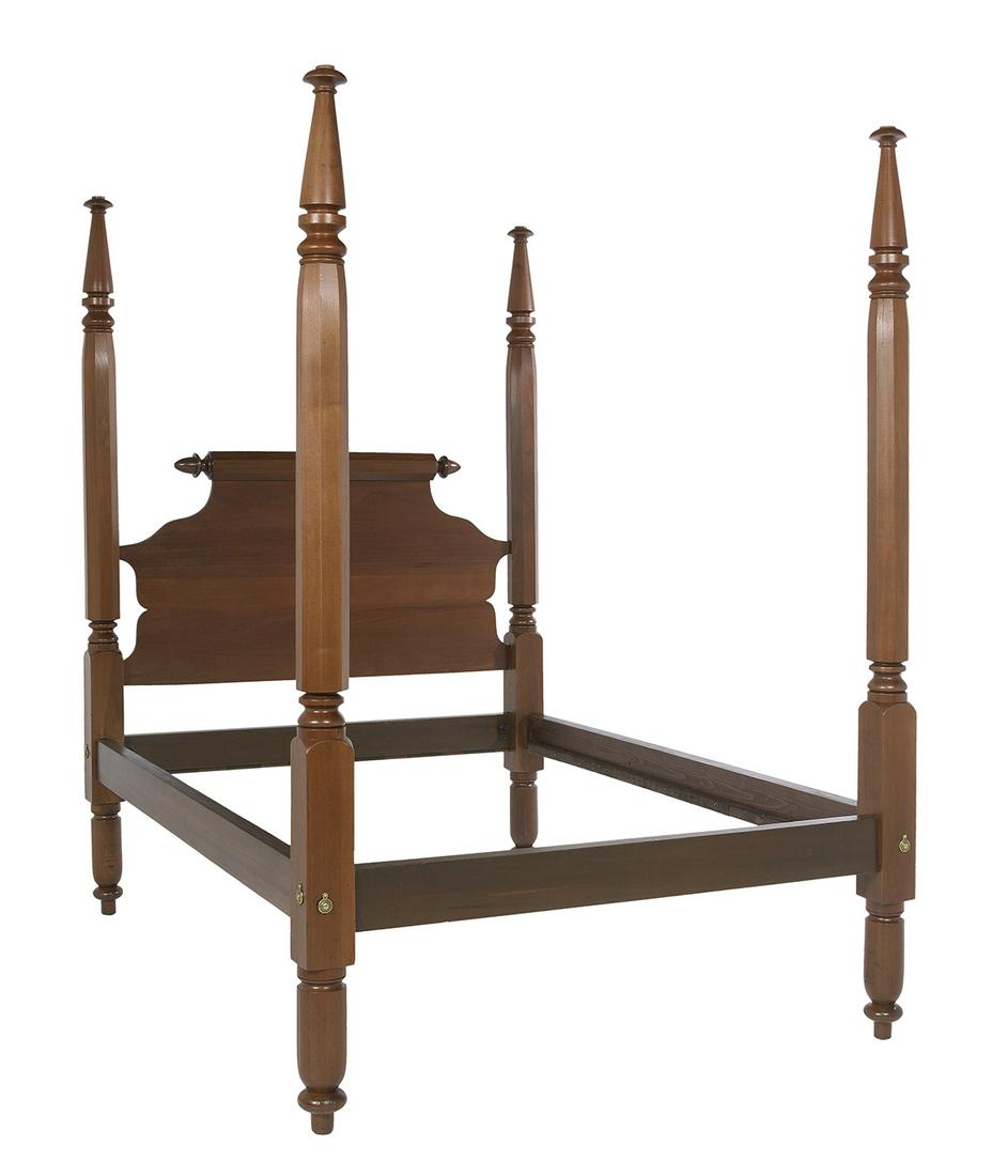 American Late Classical Walnut Tall-Post Bed (1 of 2)