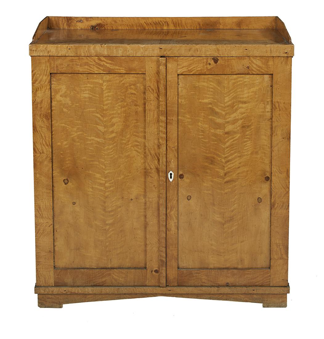 Biedermeier Figured Birch Cabinet (1 of 2)