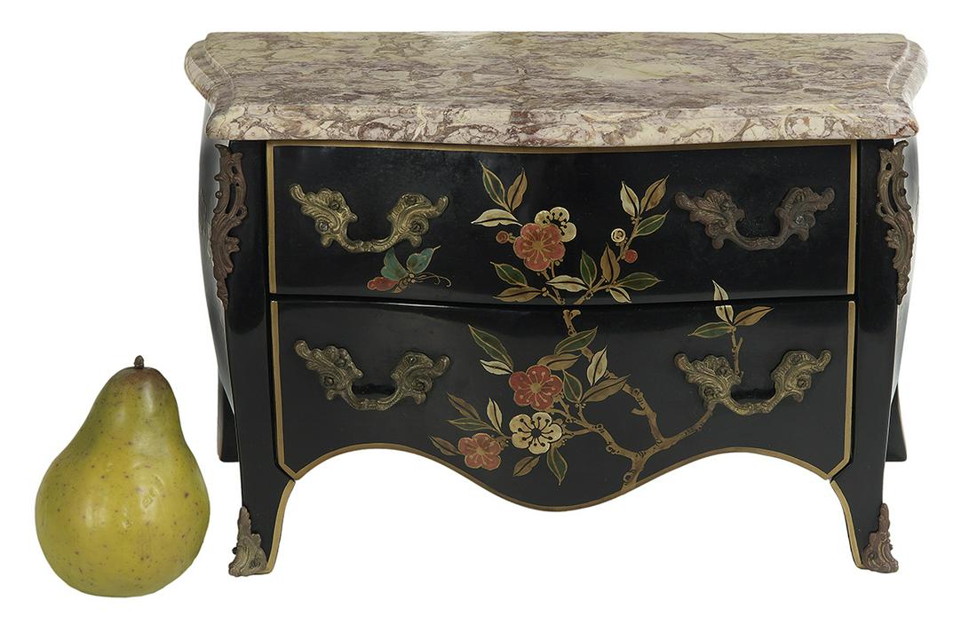 Miniature Louis XV-Style Marble-Top Commode (1 of 2)