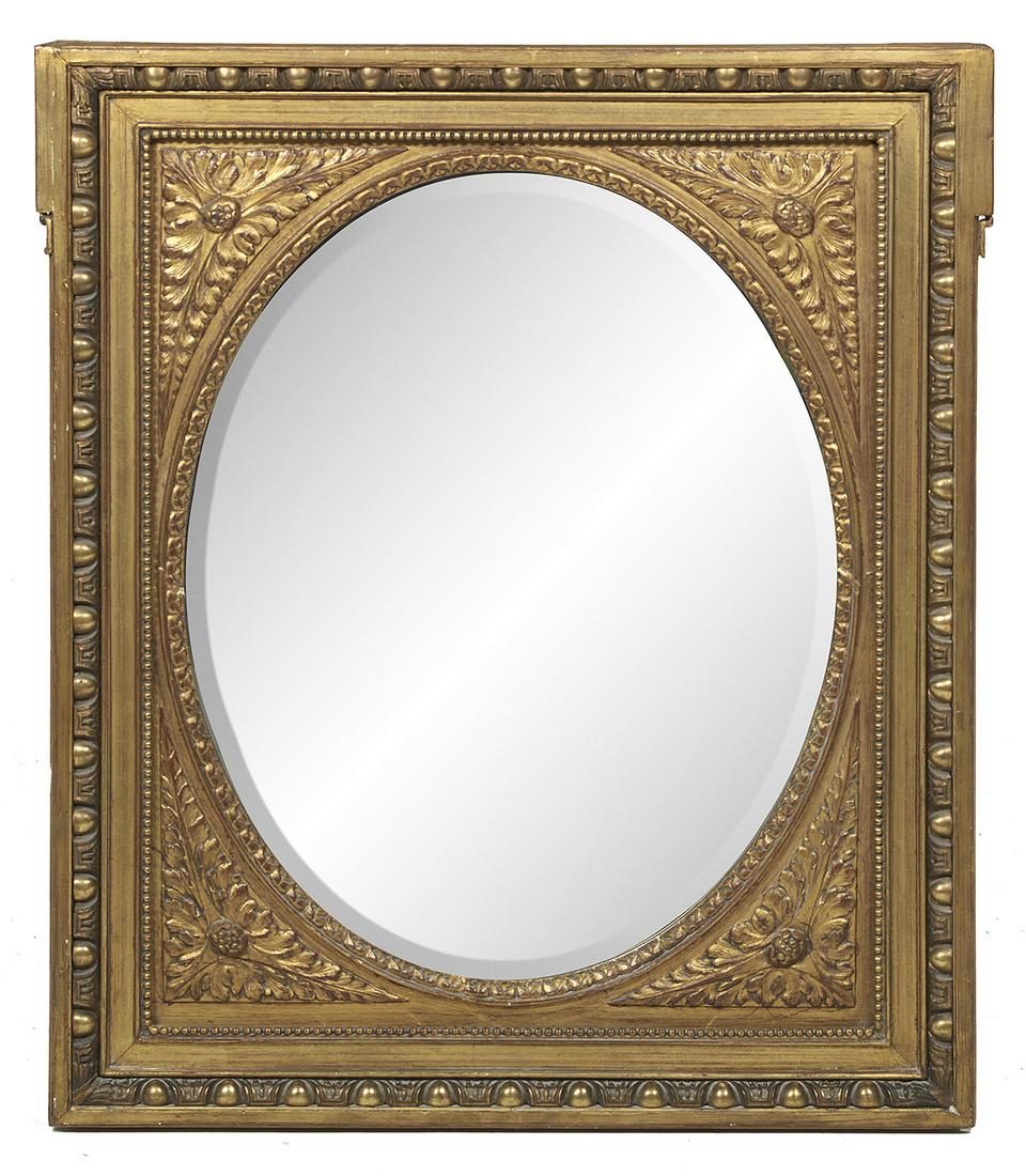 French Giltwood "Porthole" Mirror (1 of 2)