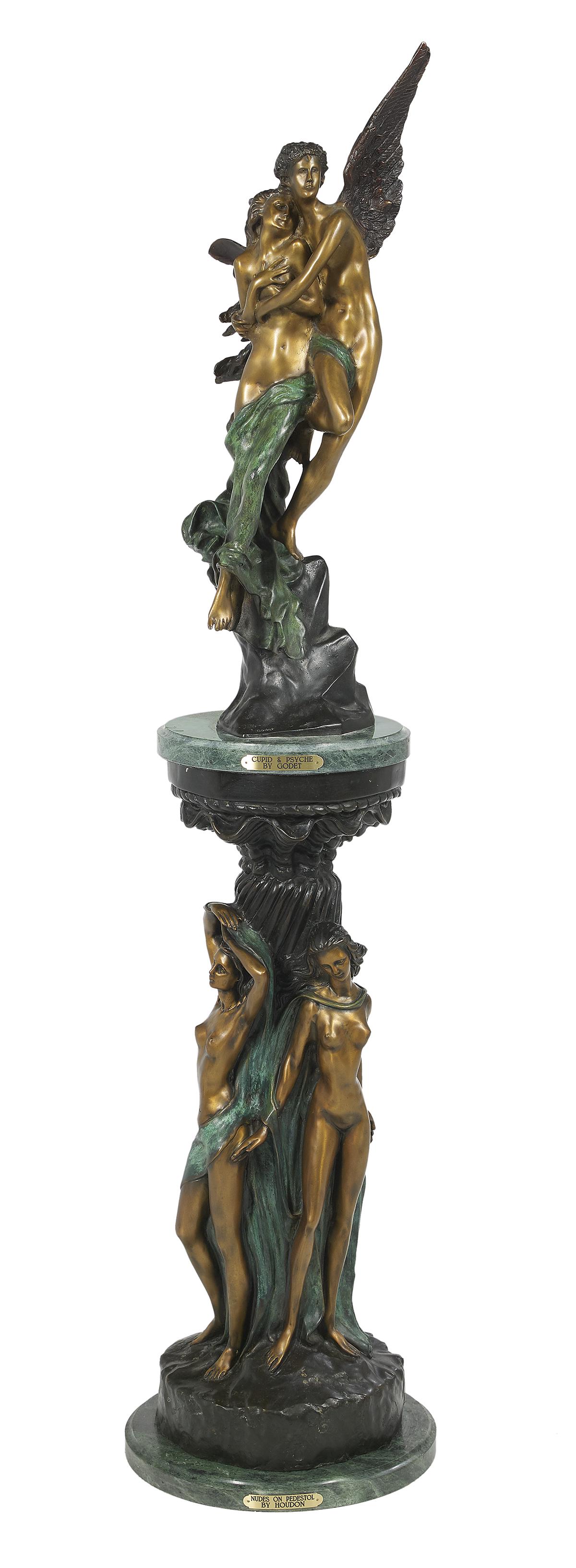 Bronze and Marble Figure of Cupid and Psyche (1 of 4)