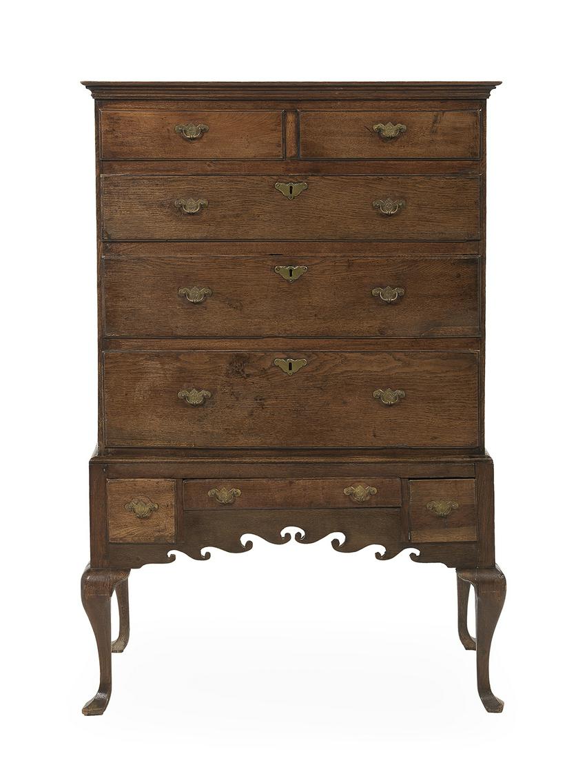 George III Oak Highboy (1 of 2)