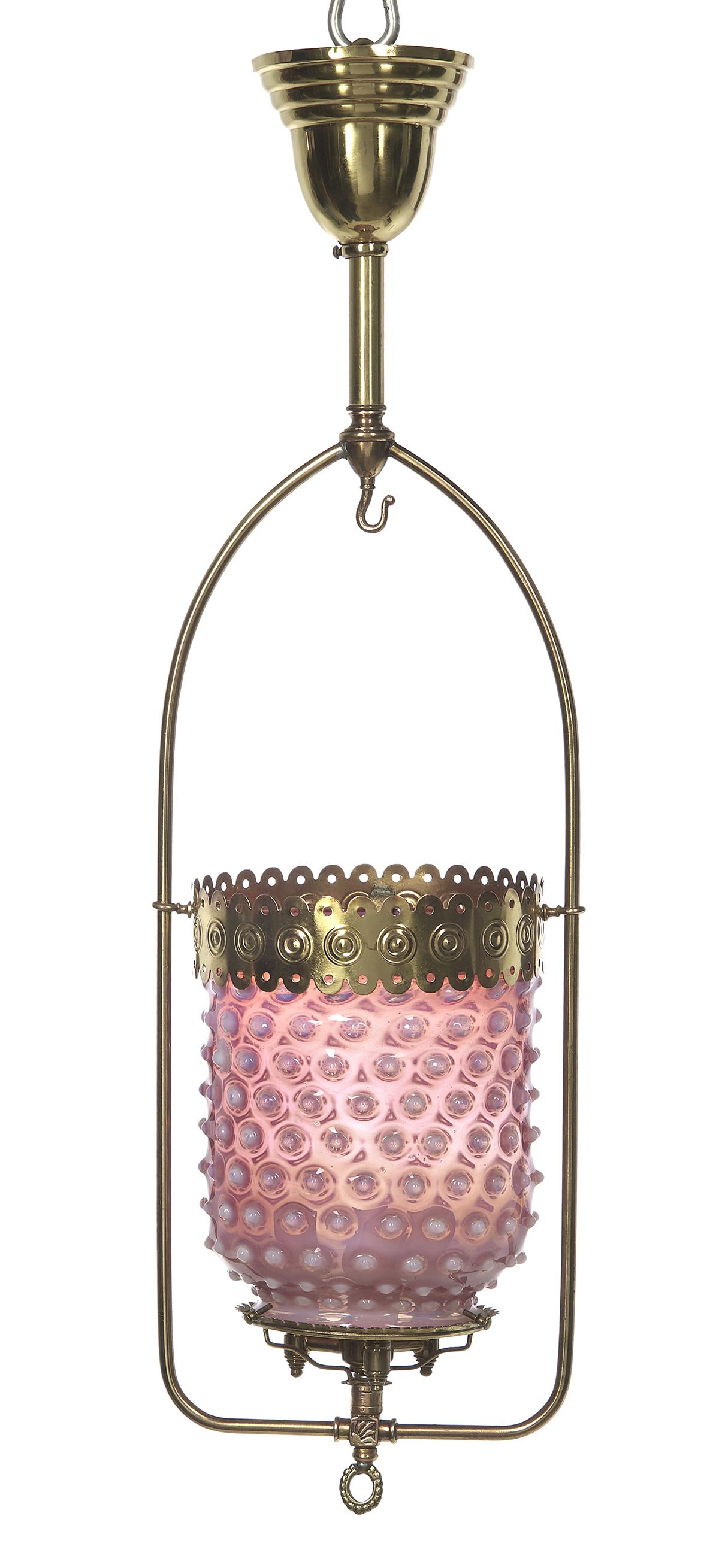 American Brass and Glass Gas Hall Lantern (1 of 1)