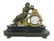 Bronze and Marble Figural Mantel Clock