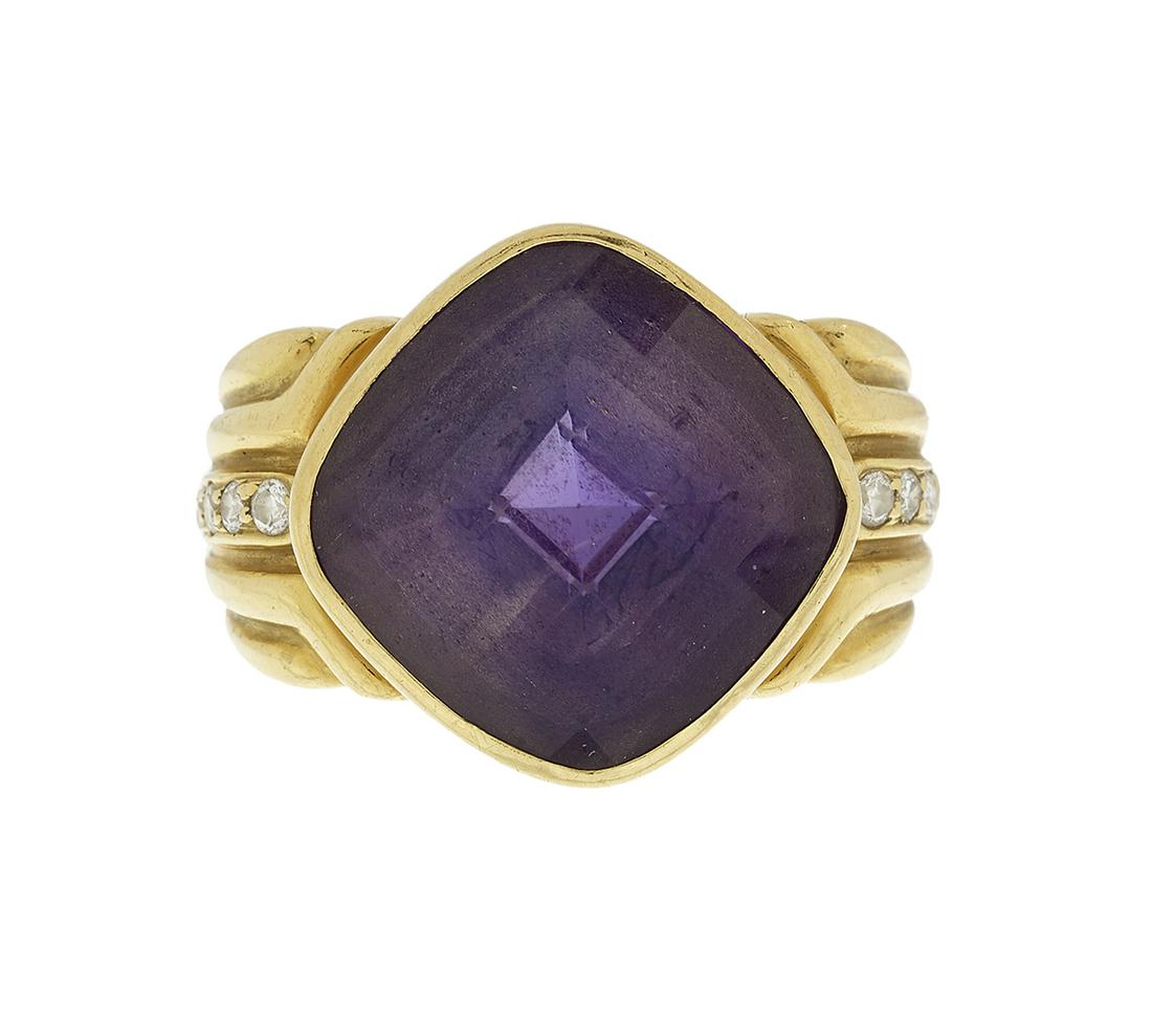 Amethyst and Diamond Ring (1 of 2)