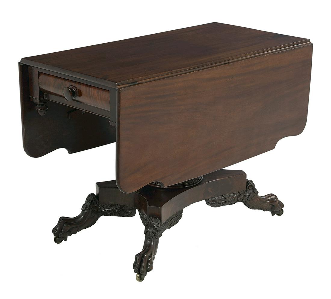 American Classical Mahogany Drop-Leaf Table (1 of 3)