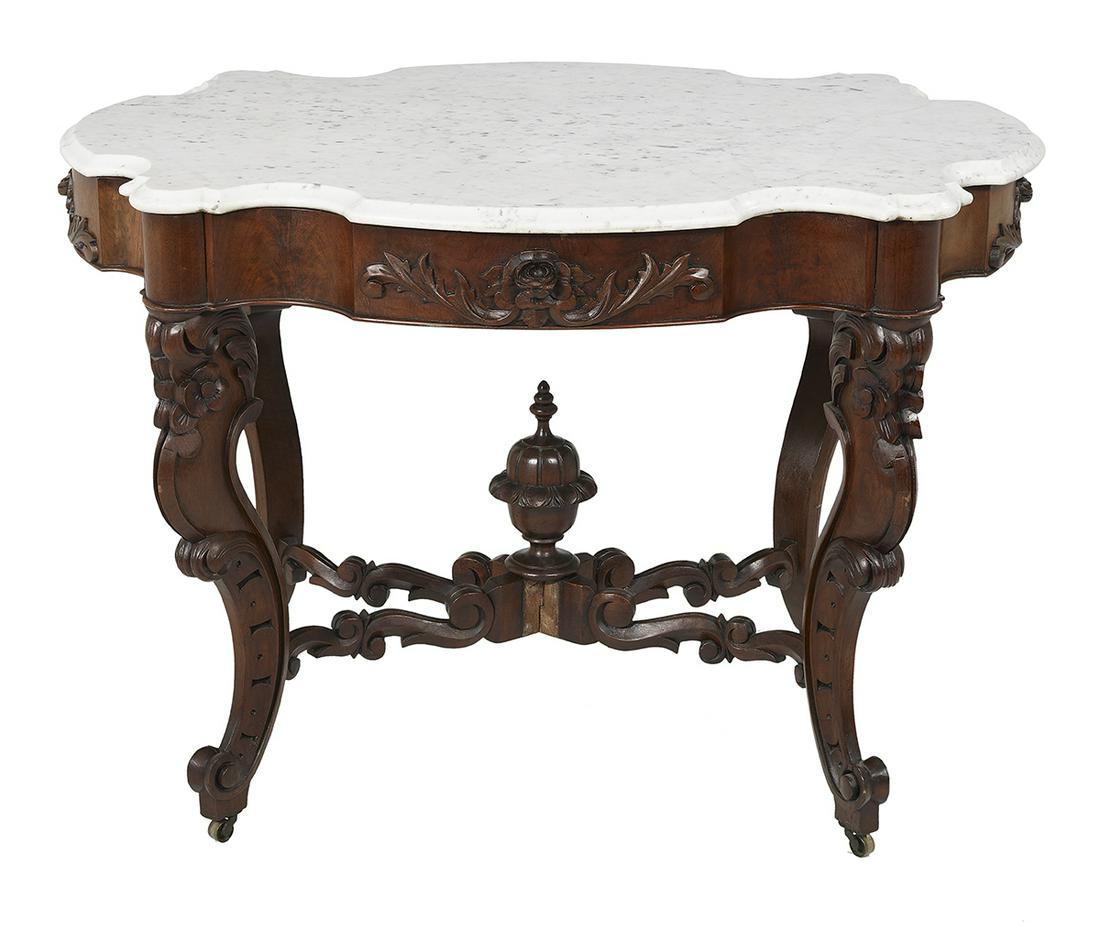 American Rococo Revival Center Table (1 of 2)