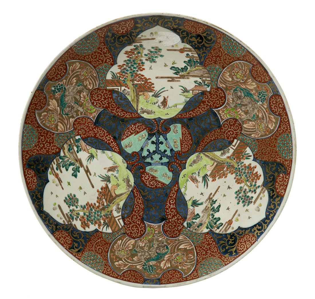 Japanese Imari Porcelain Charger (1 of 2)