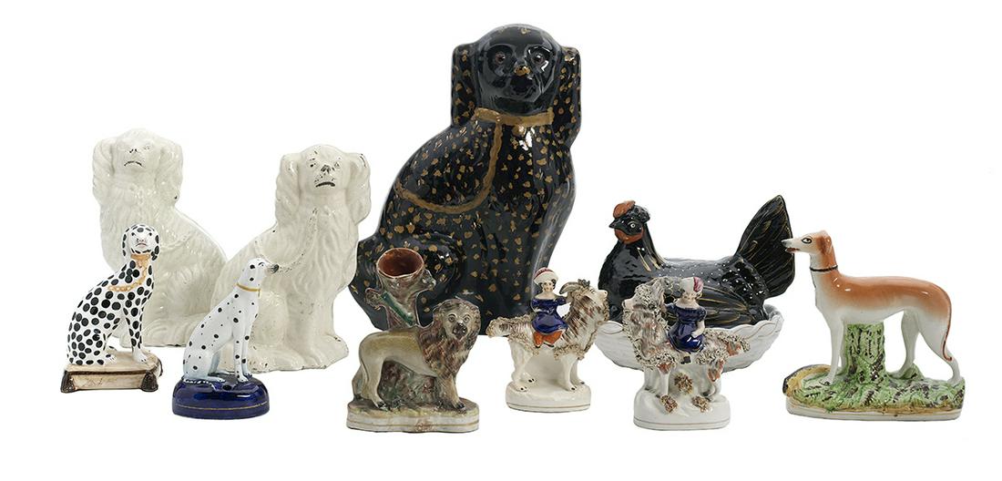 Ten-Piece Collection of Porcelain Animal Figures (1 of 1)