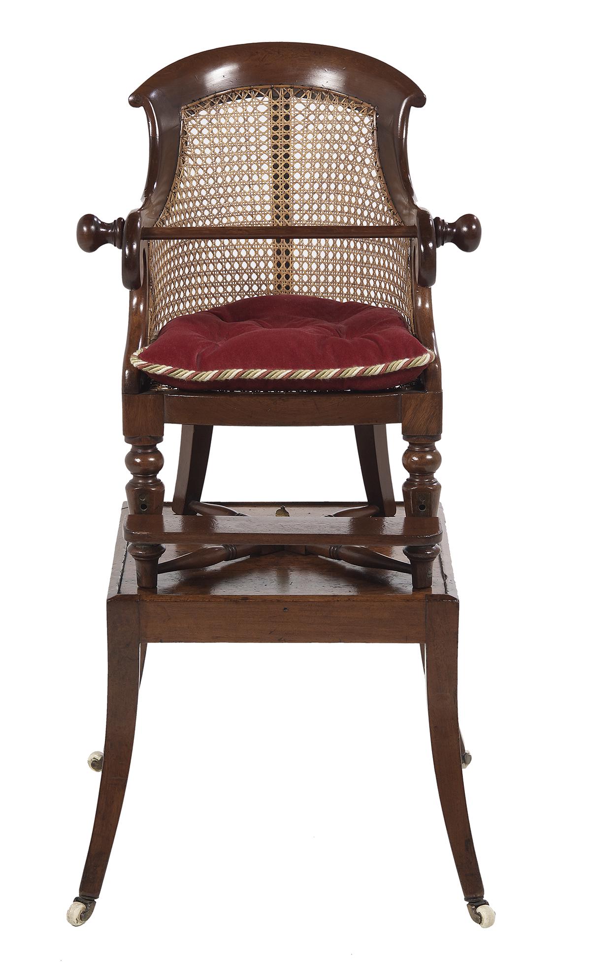 William IV Mahogany Child's High Chair (1 of 3)