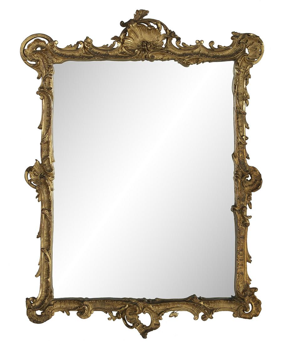 Louis XV-Style Giltwood Mirror (1 of 1)