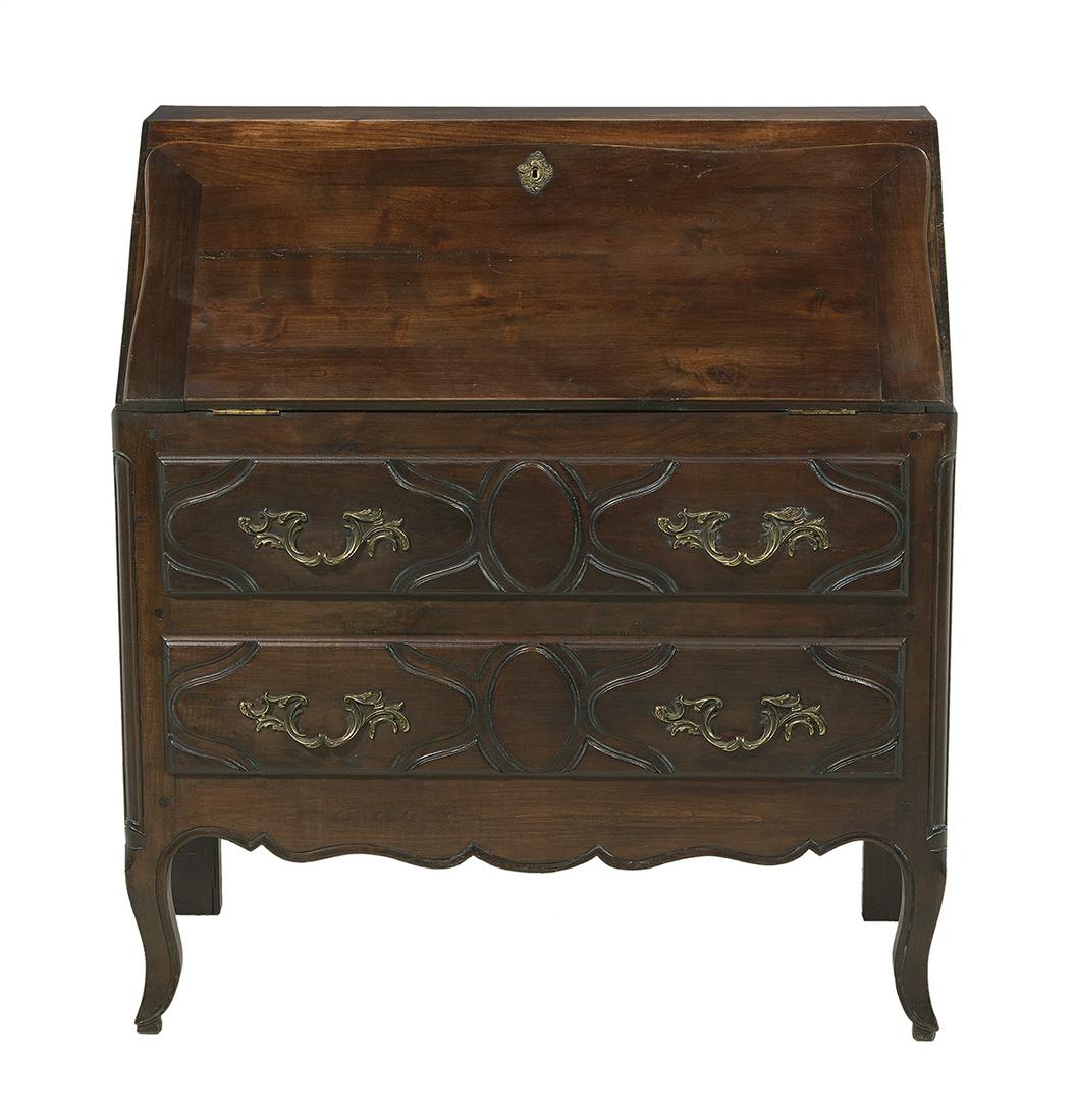 Louis XV-Style Walnut Slant-Lid Desk (1 of 2)