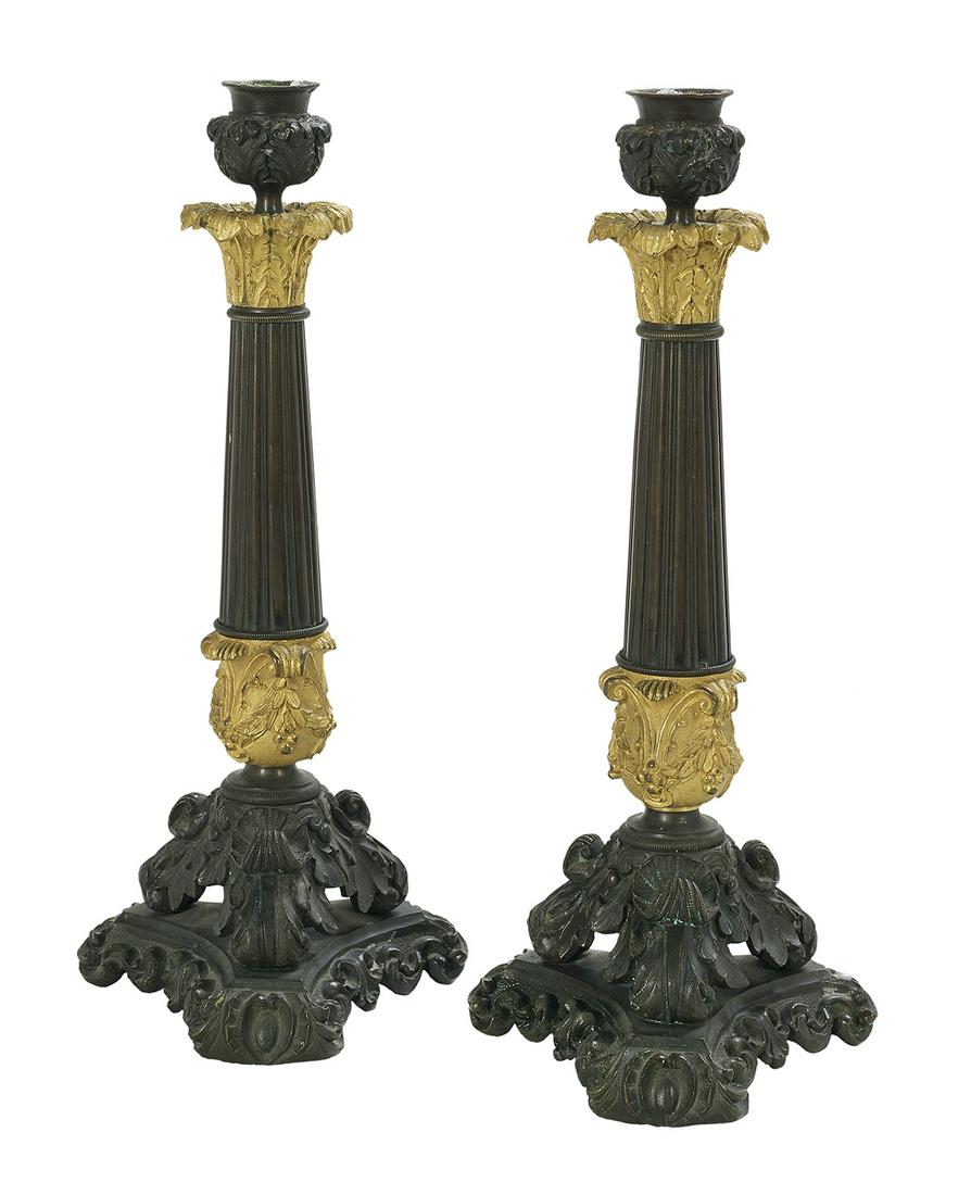 Pair of Restauration Dore et Patine Candlesticks (1 of 1)