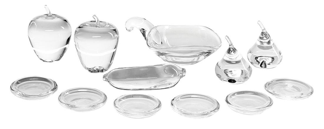 Twelve-Piece Collection of Steuben Blown Glass (1 of 2)