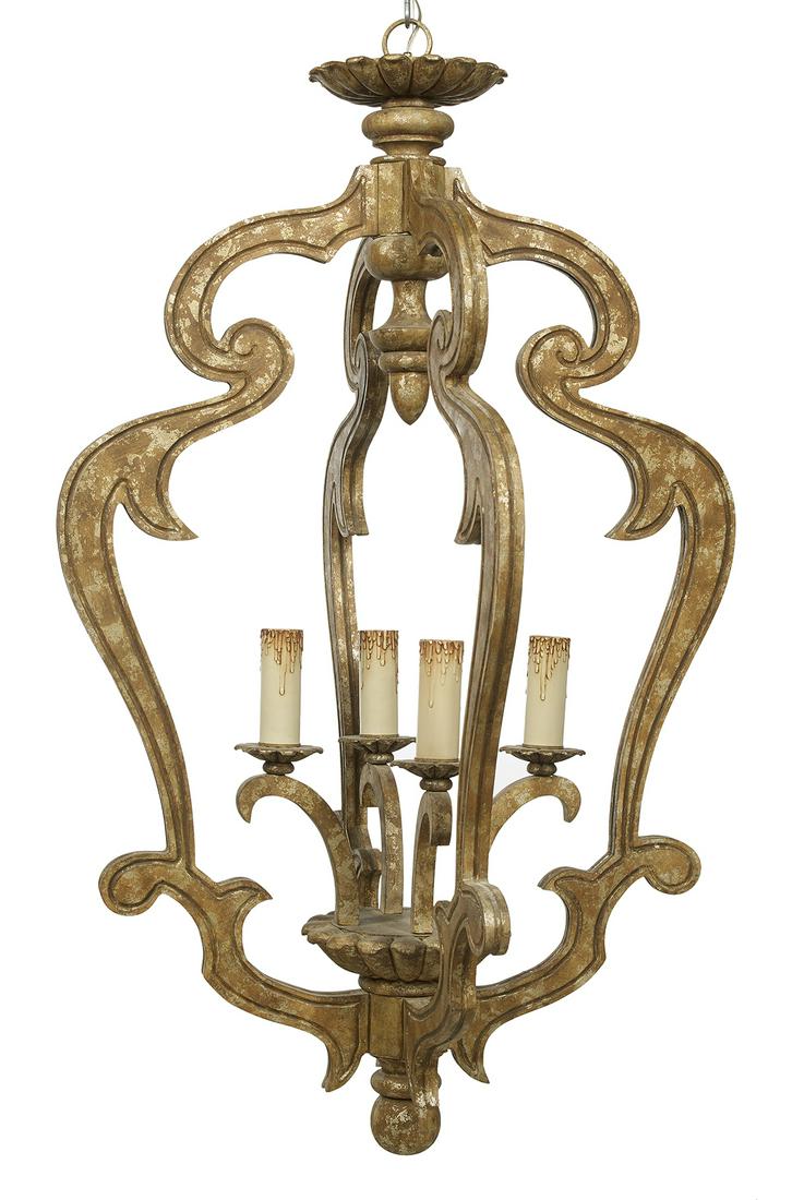 Monumental Continental Giltwood Lantern (1 of 1)