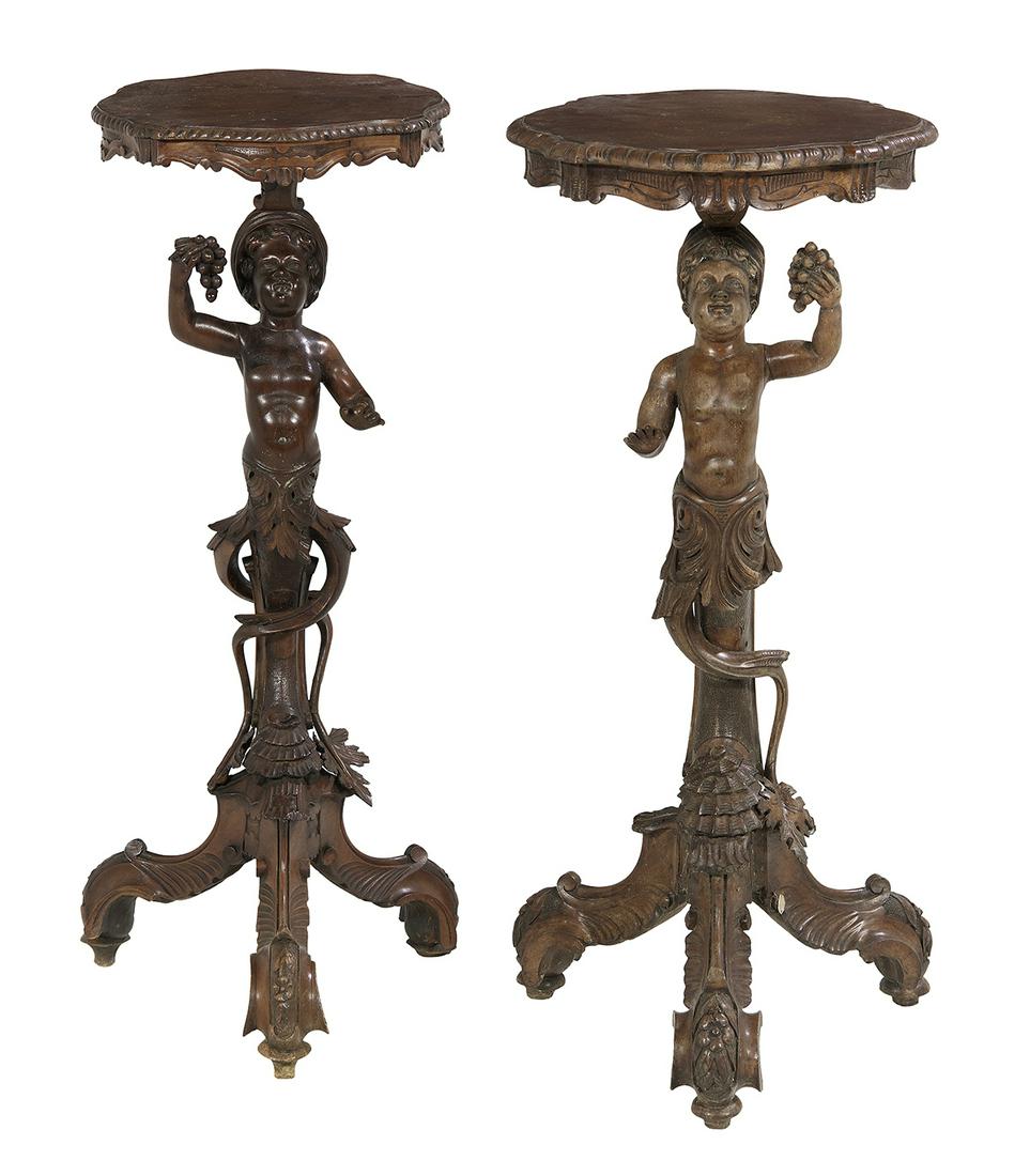 Near Pair of Venetian Fruitwood Blackamoor Tables (1 of 2)