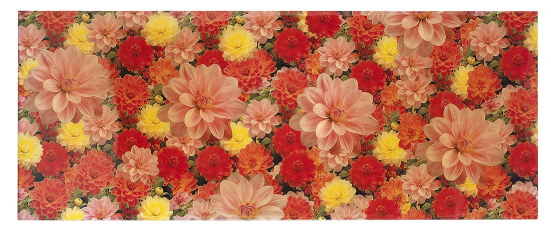 Peter Dayton (American/New York, b. 1955): Peter Dayton (American/New York, b. 1955) "Untitled: Flowers", 1999 color laser Xerox collage with resin signed, dated and with "Winston Wachter Mayer Fine Art, New York" artist's label en verso. Unfr