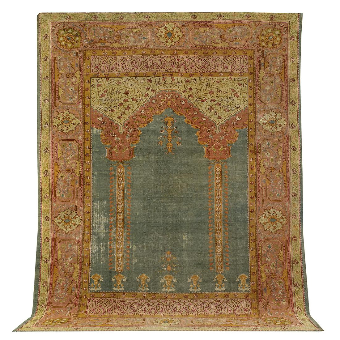 Semi-Antique Turkish Carpet: Semi-Antique Turkish Carpet 11' 2" x 14' 4" Provenance: Private collection, Nashville, Tennessee.