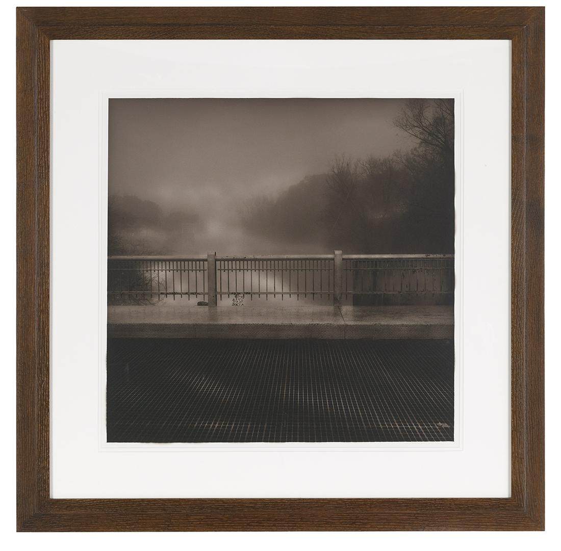 Jack Spencer (USA, b. 1951): Jack Spencer (American, b. 1951) "Bayou Teche" gelatin silver print pencil-signed lower right, numbered "10/10" lower left. Matted, glazed and framed. sight 26" x 26-1/2", framed 39-1/4" x 39-1/4"