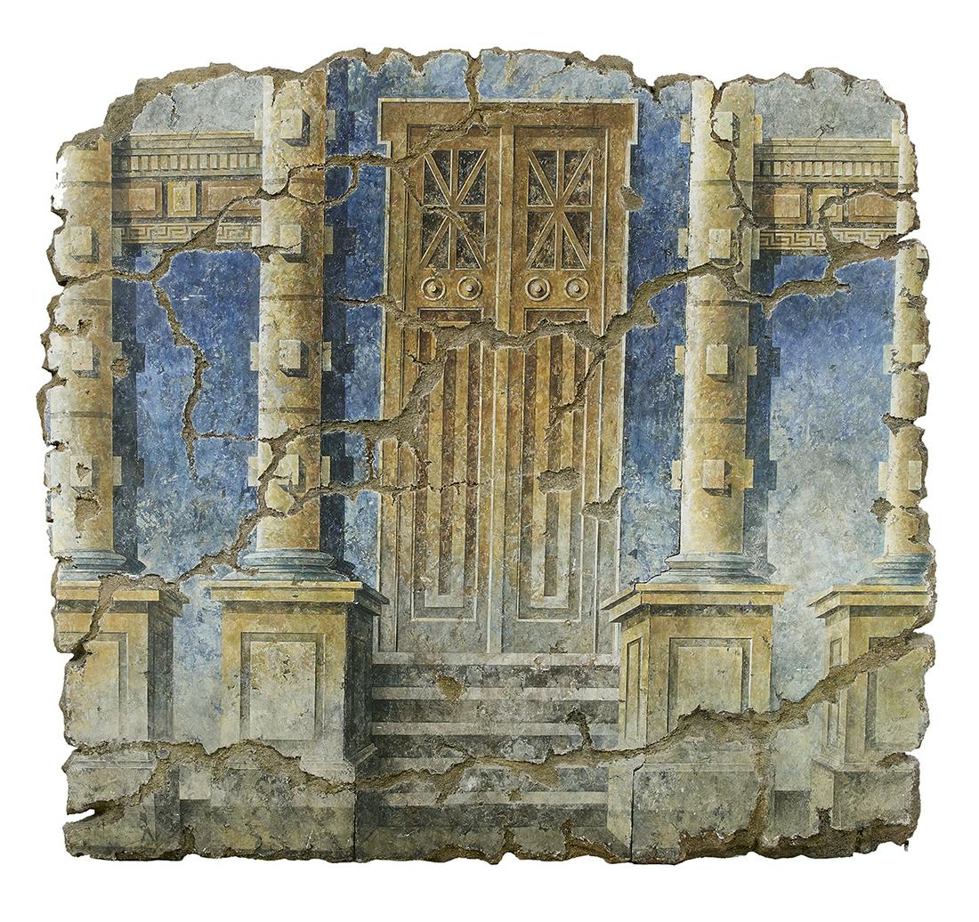 Peter Saari (US/New York, b. 1951): Peter Saari (American/New York, b. 1951) "Untitled, Portal" casein on plaster board fitted for hanging. 86" x 92" x 3" Provenance: OK Harris Gallery, New York, New York; Private collection, New Orlean