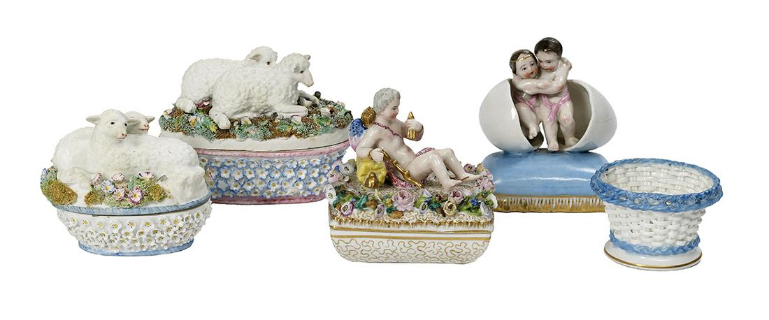 Five Jacob Petit Paris Porcelain Objects (1 of 6)