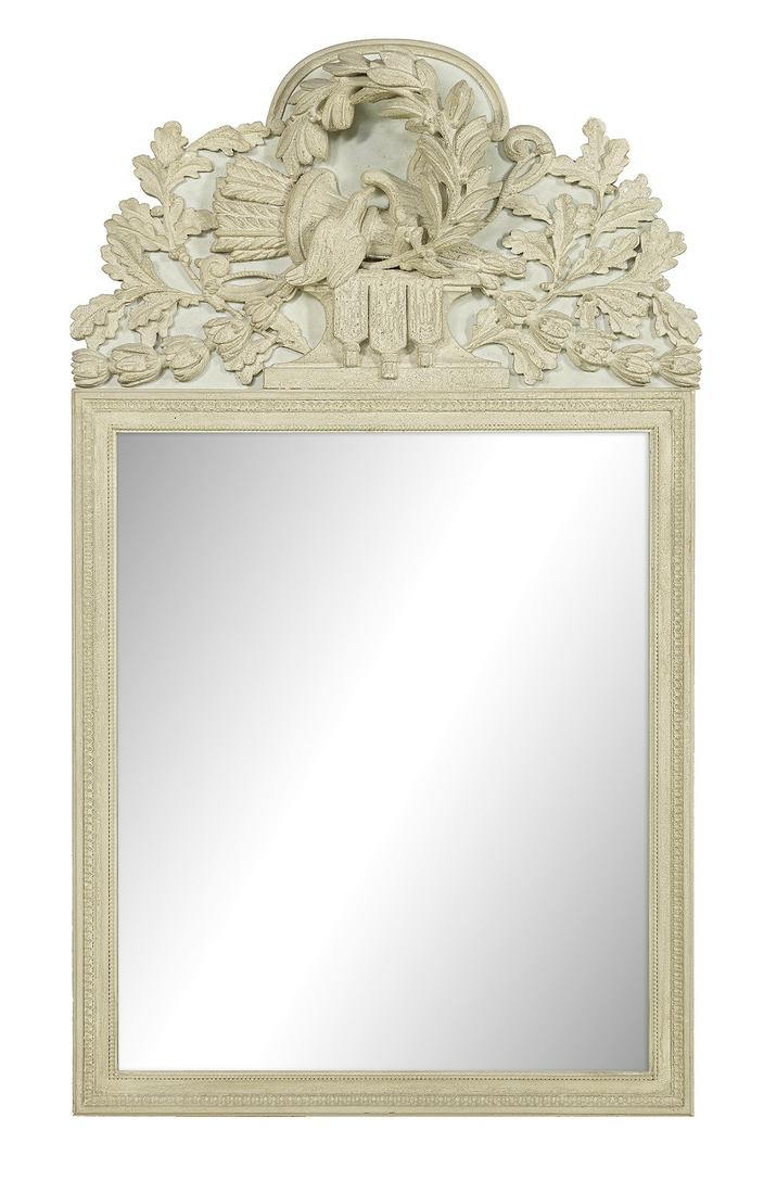 French Paint-Decorated Mirror (1 of 2)