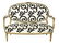 Louis XVI-Style Giltwood Settee