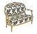 Louis XVI-Style Giltwood Settee - 2