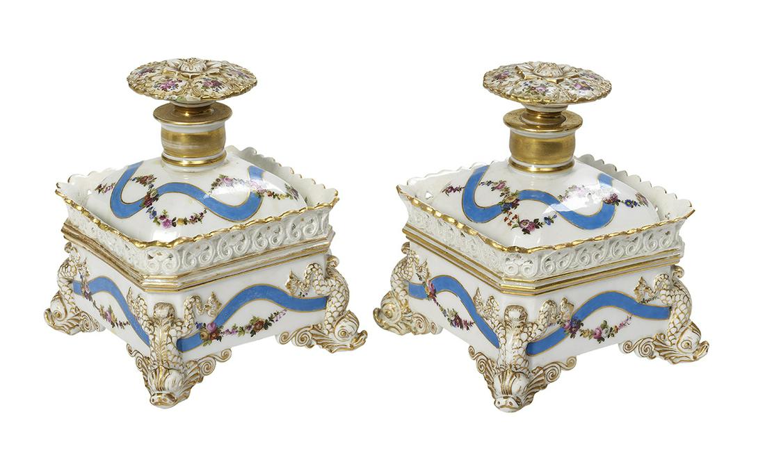 Pair of Jacob Petit Paris Porcelain Scent Bottles (1 of 3)