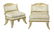 Pair of Neoclassical-Style Parcel-Gilt Chairs