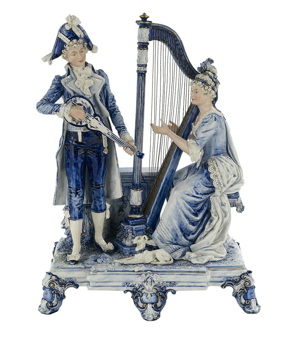 Continental Majolica Grouping of Musicians (1 of 2)