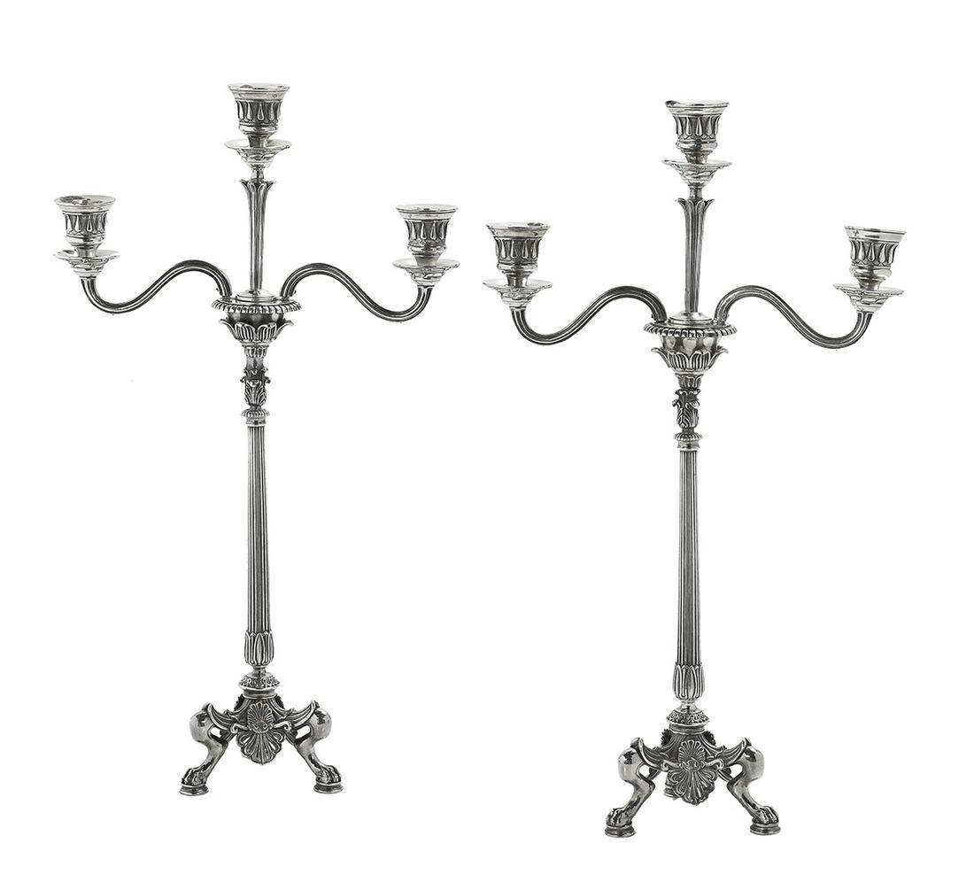 Pair of Victorian Elkington Candelabra (1 of 1)