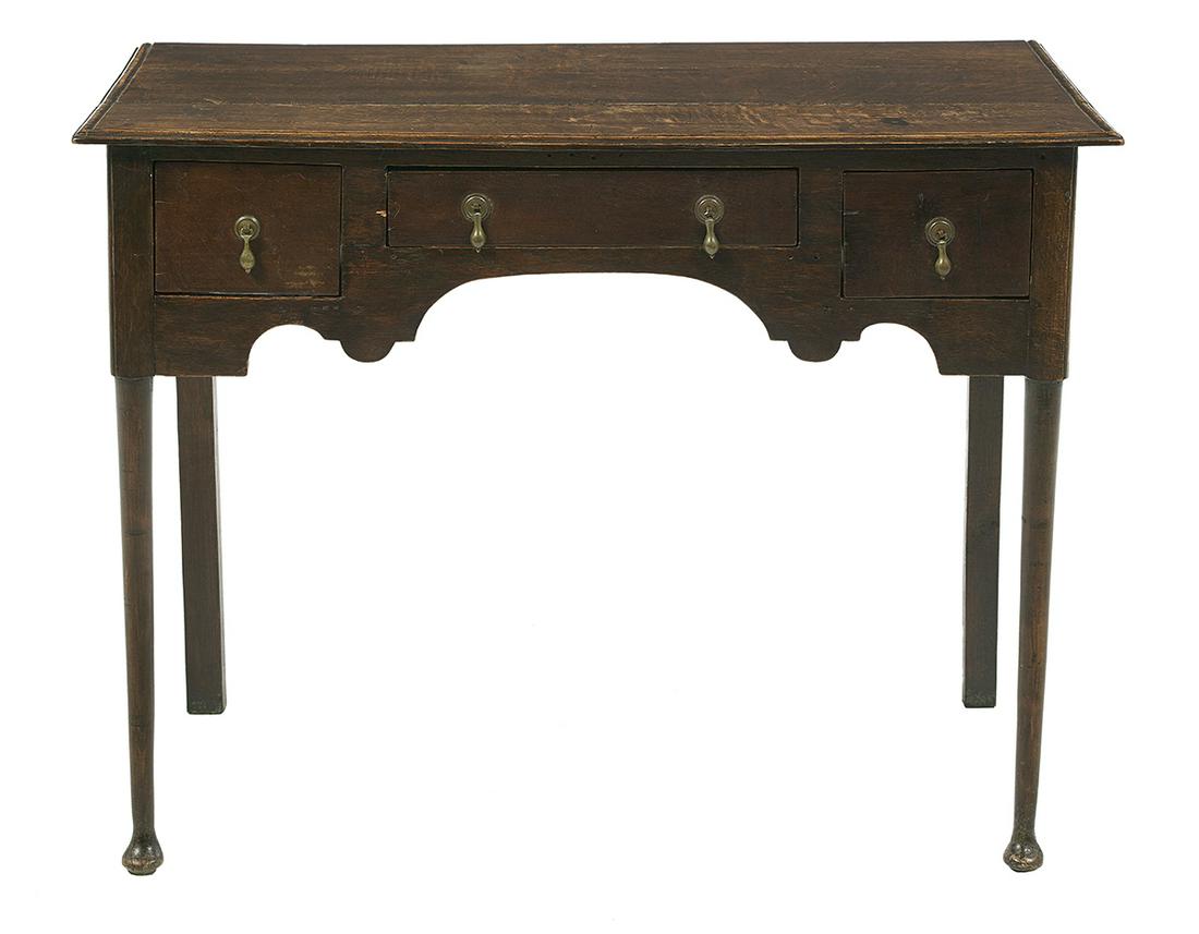 Queen Anne Oak Desk (1 of 2)