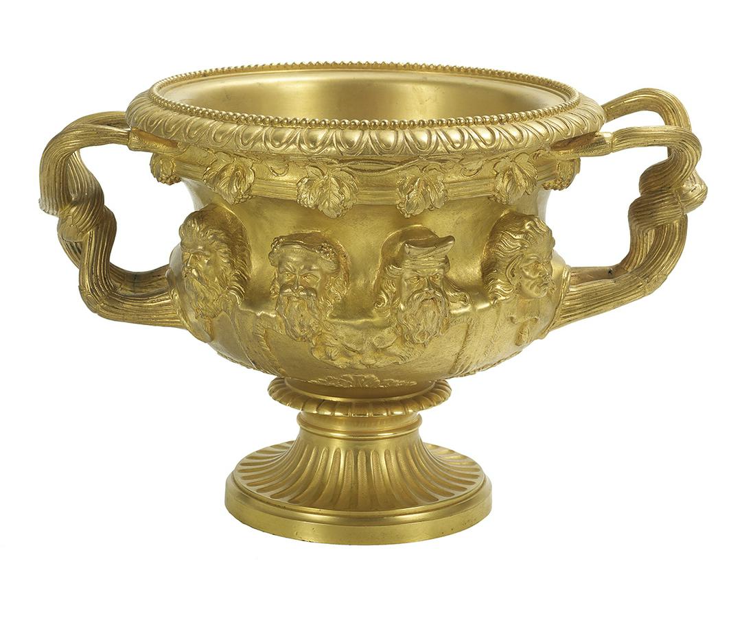 Gilt-Bronze Warwick Vase (1 of 3)