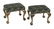 Pair of George III-Style Mahogany Stools