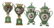 Paris Porcelain Vases Attributed to Jacob Petit