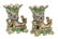 Pair of Jacob Petit Porcelain Rhyton-Form Vases - 2