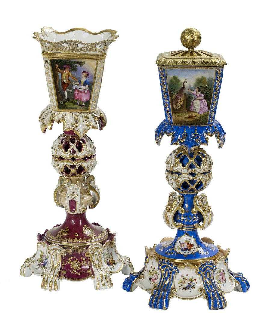 Near Pair of Jacob Petit Paris Porcelain Vases (1 of 4)