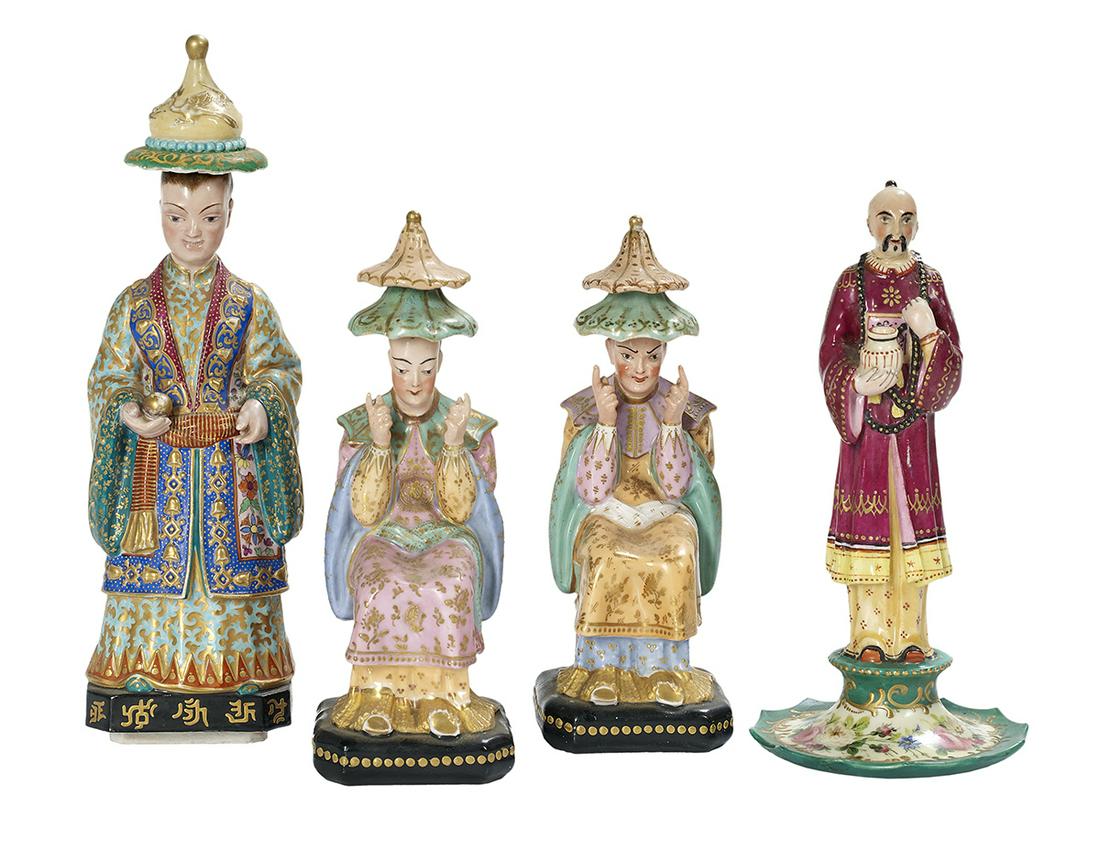 Four Jacob Petit & Other Paris Porcelain Figures (1 of 3)