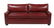 Contemporary Red Leather Sleeper Sofa and Ottoman - 2