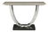 Art Deco-Style Chrome & Marble-Top Console Table