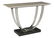 Art Deco-Style Chrome & Marble-Top Console Table - 2