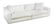 Frighetto White Leather Sectional Sofa & Pillows
