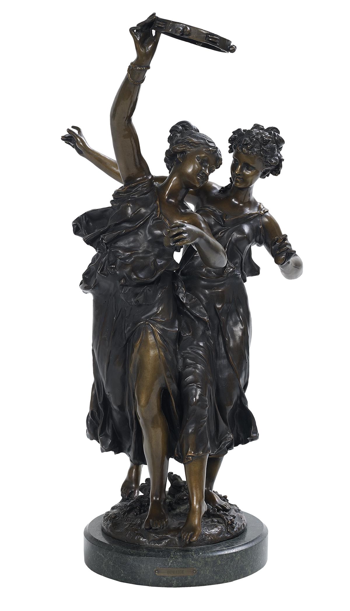 French Patinated Bronze Figural Group (1 of 2)