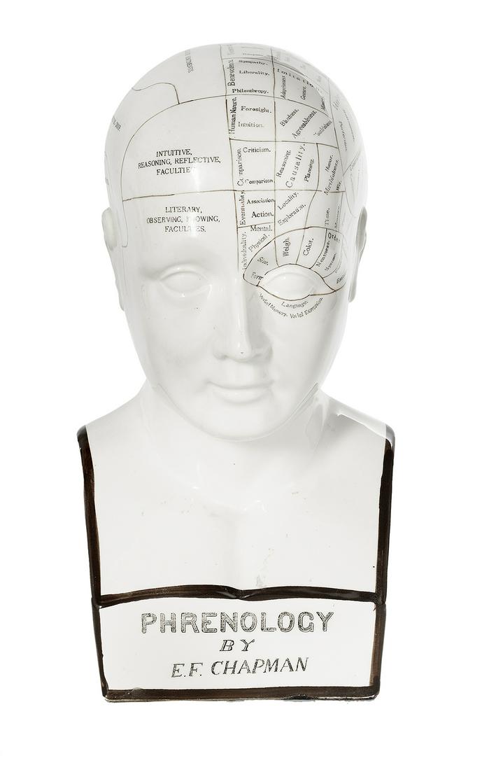 English Ceramic Phrenology Head (1 of 3)